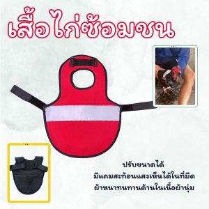 เสื้อไก่ชน คละสี 1ตัว ป้องกันหลังพังจากเหล่าปาก๋อย กันหนาว เนื้อผ้าอย่างดีเย็บ 2ชั้น มีสายปรับขนาดได้ มีแถบสะท้อนแสง เห็นชัดเจนในที่มืด ไก่ชน คละสี