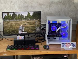 คอมครบชุด จอ23 cpu16คอร์32เทรด บอท ตัดต่อ เล่นเกมส์ INTEL xeon E5 2698 V3 2.3GHZ-Turbo 3.6Ghz 16C 32T RAM DDR4 16G-128GB "PRELOVED"