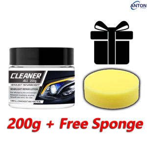 200g Headlight Cleaner Restorer 2-In-1 Polishing Oxidation Repair Paste Headlight Scratch Remover Quickly Refurbishment Headlamp Care