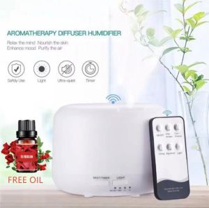 500ML Essential Oil Diffuser Cool Mist Humidifier with Remote Control AND 7 Colors LED Lights