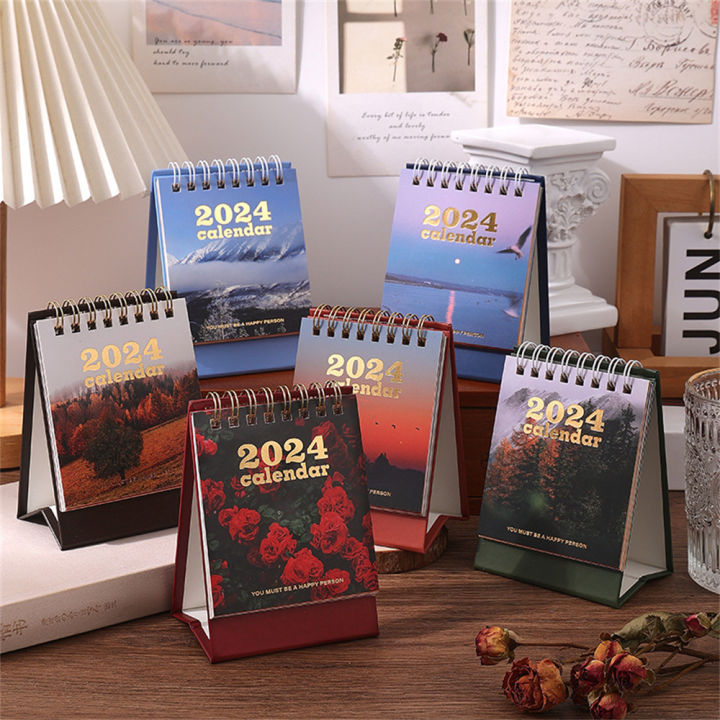 2024-creative-calendar-scenery-calendar-mini-desktop-calendar-student