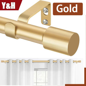 【Buy 1 Take 1】Modern Extendable Metal Spiral Curtain Rod Set with Complete AccessoriesBracket Screw
