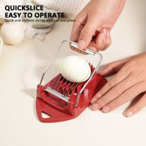 Stainless Steel Luncheon Meat Egg Slicer with 10 Cutting Wires Banana Cheese Cutter Kitchen Cooking Gadget for Sandwiches