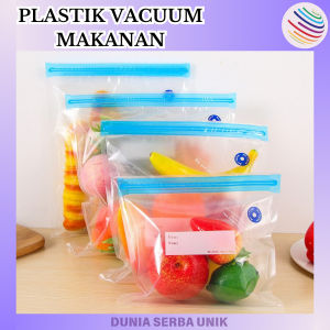 DSU - PREMIUM PLASTIK VACUUM BAG MAKANAN POLOS ZIPPER LOCK VAKUM MAKANAN FOOD GRADE BPA FREE