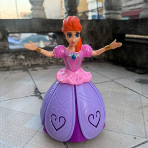 Búp bê cô tiên Đèn cô tiên khiêu vũ có nhạc xòe được váy