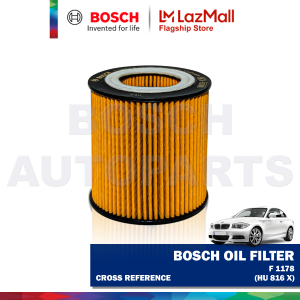Bosch Oil Filter for BMW 3 E90 Gas 2005 to 2011