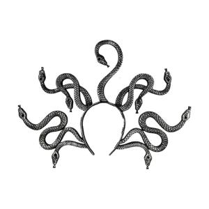 คอสเพลย์งู Headpiece Proms วันเกิด Hairbands โลหะงูมงกุฏประดับศีรษะฮาโลวีนขนาดใหญ่ Headwear