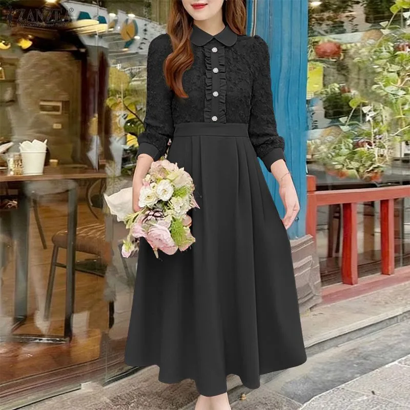 sachin and babi light blue dress Daily Elegant Flowers Patchwork V Neck A Line Dresses