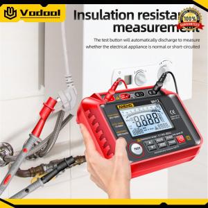MH12 Digital Ground Resistance Meter High Precision Digital Megohmmeter Meter High Voltage Voltmeter Meter for Resistance Measurement