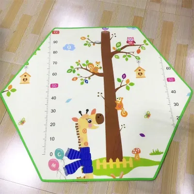 Baby 130 * 113 large size crawling pad hexagonal baby foam pad