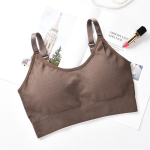 oobest 【Delivery 2-3 days】3pcs Seamless Bras Backless Camisoles Top with Built-in Bra Anti-Exposure Layering Bras Women