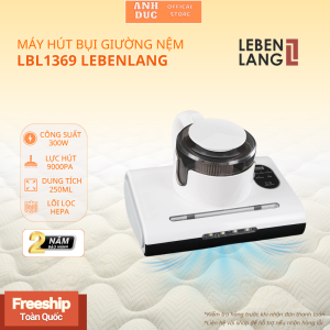 Máy Hút Bụi Giường Nệm LBL1369 Lebenlang 300WDung Tích 250ML Lõi Lọc HepaDiệt Khuẩn 99% Bằng Tia UV Hút Sạch Bụi Mịn