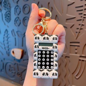 BLISSFUL Stationery Calculator Keychain Evaluator with Keychain Cartoon Cute Calculator Student Tool Mini Mini Portable Digit Calculator Kids Toy