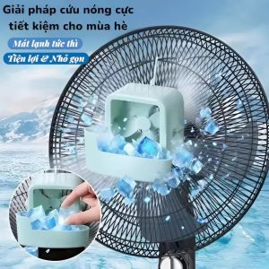 Quạt Mini Kẹp Lồng Kèm Cốc Đá – Làm Mát Dịu Nhẹ Gió Lạnh Tự Nhiên Nhỏ Gọn Tiện Lợi