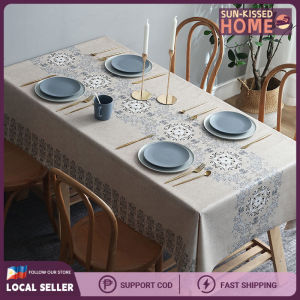Ready Stock 4 Styles New Print Rectangle Table Cloth Waterproof Plastic PVC Oilproof Tablecloths Table Cover