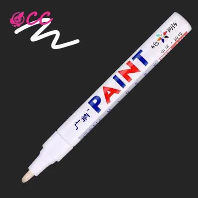 Colorful Steel Metal Marker Pen DIY Graffiti Pen White Marker Paint Pens Permanent Paint Markers for Rock Wood Metal Plastic Glass Canvas Ceramic