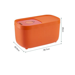 Push Pull Rice Storage Box Kitchen Jars for Bulk Cereals Home Desktop Schedule Beans Organizer Boxes Food Container Grains Cans