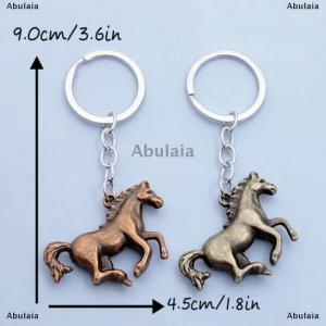 [COD] Abulaia Vintage Metal Horse Keychain Pendant Backpack Hangings Decoration Souvenirs Gifts