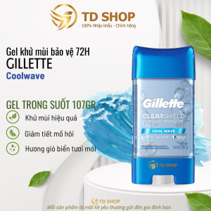 Lăn Khử Mùi Gillette Clear Gel 107g Coolwave I Artice ice I Sport triumph - TD Shop