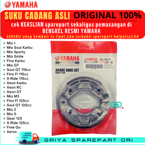 Kampas rem belakang Mio Sporty Ori Mio Smile Mio Lama Mio Soul Karbu Fino Karbu Nouvo Vega ZR Jupiter Z Kampas rem belakang Vixion Lama Byson Xeon Xride Soul GT Freego 5MX ORIGINAL YAMAHA