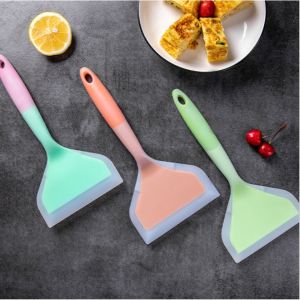 3PCS Silicon Spatula  Non-stick Turners Kitchen Scraper Pro Home Cooking Utensils Wide Pizza Shovel