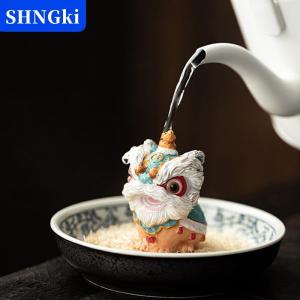 [COD] 🔥🔥🔥SHNGki Trà thú cưng đổi màu múa lân trang trí bàn trà tốt lành múa lân thú cưng trà nhà kiểu Trung Quốc mới búp bê may mắn