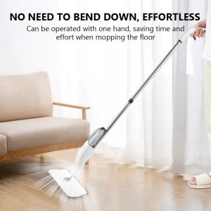 HOMEKARE 360 Magic Spray Mop Microfiber Flat Kit With Reusable Mop Pads Handle Floor Brush Broom Home Windows Kitchen Cleaning Tools