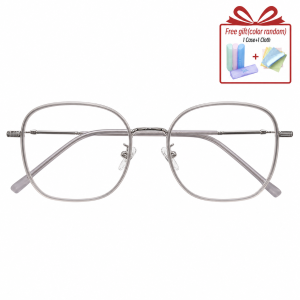Green Womens Anti-blue Light Large Frame Slimming  Protective Anti-radiation Graded Glasses for Nearsighted 0-600°