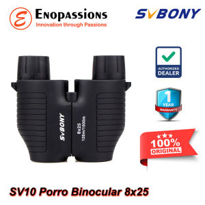 Svbony SV10 Porro Binocular Fixed-Focus 8x25mm BK7 FMC