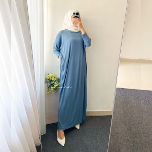 Rosa Batwing Dress Bahan Knit Premium-Gamis jumbo Murah Grosir