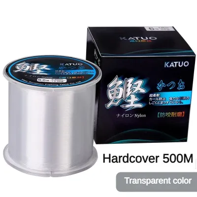500M/100M Fishing Line Super Strong Nylon Transparent Fishing Accessories Fish Hook Line Fish Rod