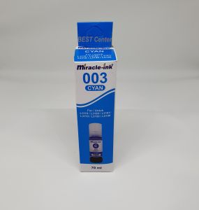 Tinta Epson Miracle Ink 70ml Epson L-series 003 Cyan untuk l1110 l1210 l3110 l3210 l3150 l5190