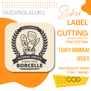 Cetak Stiker Premium Berbagai Warna untuk Peralatan dan Label Makanan/Minuman - Pilihan Personalisasi