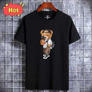 Kaos Pria Teddy Selfie Pakaian Laki Laki Baju Cowok Kaos Lengan Pendek Oblong Distro Tshirt Man COD