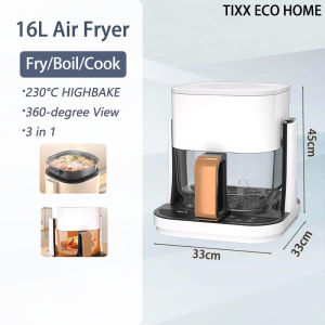 Tixx Air Fryer 3 in 1 Fry/Boil/Cook Multi-functional Oil Free Touch Screen with Detachable Basket For Home For Health