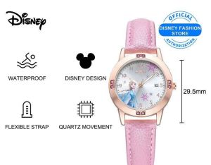 Disney Mickey Kids Watch Waterproof Night Glowing quartz Watch pink Luminous for kids