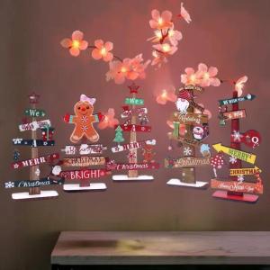 YAFEN 1:12 Dollhouse Miniature Christmas Road Sign Garden Decoration Furniture Home Model Decor Toy Doll House Accessories