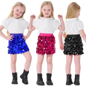 กระโปรงเต้นรำปักเลื่อมเครื่องแต่งกายฤดูร้อนสำหรับเด็กผู้หญิงกระโปรงประกายเล็กๆสำหรับเด็กวัยหัดเดินชุดวันวาเลนไทน์กระโปรงดินสอเอวยางยืดสำหรับงานปาร์ตี้จบการศึกษางานแต่งงาน