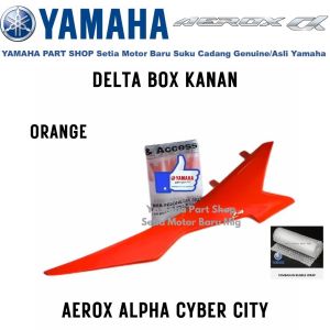 Delta Box Kanan Oranye Orange Oren Aerox Alpha Cyber City Greenish Blue Pearl 1 Asli Yamaha