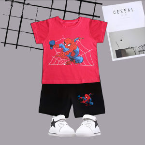 Combo bộ đò bé trai hình nhện siêu nhân dễ thương chất thun cotton mong mát cho bé 6-30kg.BDBT73