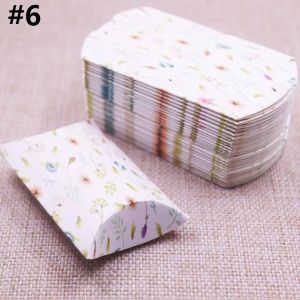 FXUP 10pcs Fashion Wedding Decoration Birthday Party Supplies Present Pouch Kraft Paper Bag Pillow Shape Box Mini Candy Box