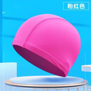 หมวกว่ายน้ำผู้ใหญ่ผ้าแห้งเร็ว ใส่สบาย สำหรับทุกเพศ หลากสี