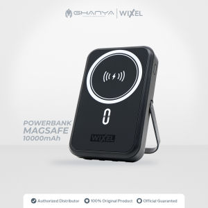 WIXEL Powerbank MagMa 10000mAh 22.5W 3A Wireless MagSafe Build in Cable Lightning Type C Magnetic Fast Charging Quick Charge PD Magnet Power Bank 20W Mag Safe Power Delivery Tipe C LED Display
