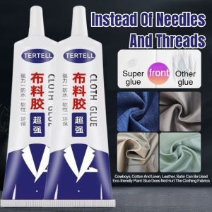 High Viscosity Fabric Glue For Mending Clothes Special Glue For Clothes Strong Repair Of Holes And Cracks Fabric Handmade Diy Soft Glue Colorless Transparent Glue