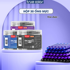 Set 4 bút máy + 50 ống mực bút máy học sinh xóa được bởi nhiệt kèm ống mực xanh/đen/tím bút luyện viết chữ đẹp ngòi EF có đầu tẩy xóa được bút mực học sinh tiểu học - cố định cách cầm nắm màu macaron