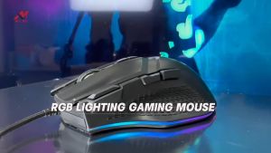 MY.PC YGT GM-08 Wired Gaming Mouse 7200 DPI RGB Light 8 Buttons Plug & Play Desktop USB Black Mice
