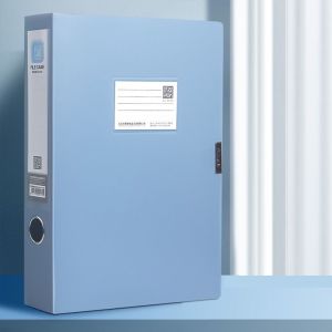 SBX346 Chống bụi Bìa hồ sơ A4 Nhựa PP Dày Hộp đựng tài liệu Sắp xếp tài liệu Màu morandi Hộp đựng giấy Văn phòng