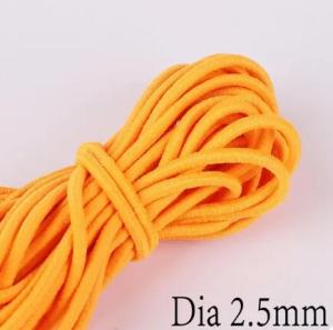 2.5mm 10M Elastic Rope Elastic Band Shock Cord Bungee Rubber Band Stretch Thread for Garment Accessory Craft Handmade DIY