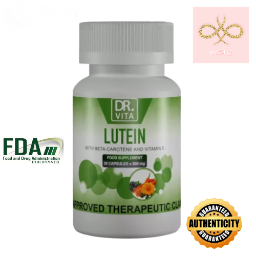 Dr. Vita Lutein with BetaCarotene Beta Carotene and Vitamin E 500mg 30