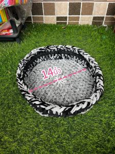 ที่นอนเเมว เเบบถักไหมพรม นุ่มมาก เบาะรองเเมว ที่นอนมี3ขนาด 14-15-16นิ้ว น้องเเมวนอนสบายชอบมาก